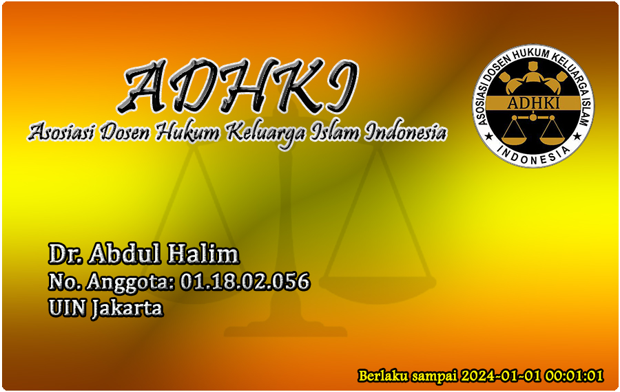 Prof. Dr. Abdul Halim, M.Ag.
