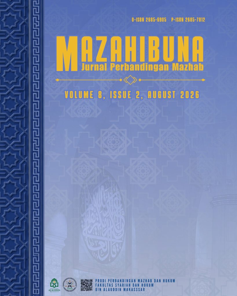 Mazahibuna: Jurnal Perbandingan Mazhab